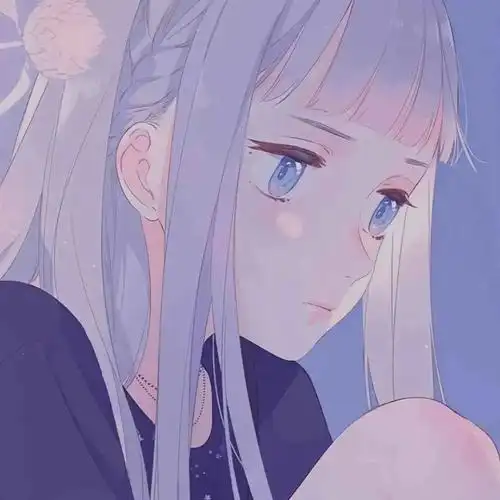 温柔银发动漫女生图片_动漫图片_我要个性网