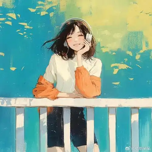 " 咔嚓~91  起风了. 95 " 清秋气爽插画治愈系头像!