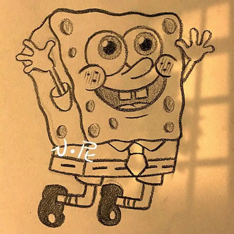 教你画海绵宝宝 海绵宝宝绘画教程