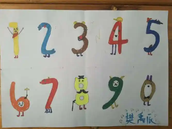 太空班『趣味数字』手抄报作品展