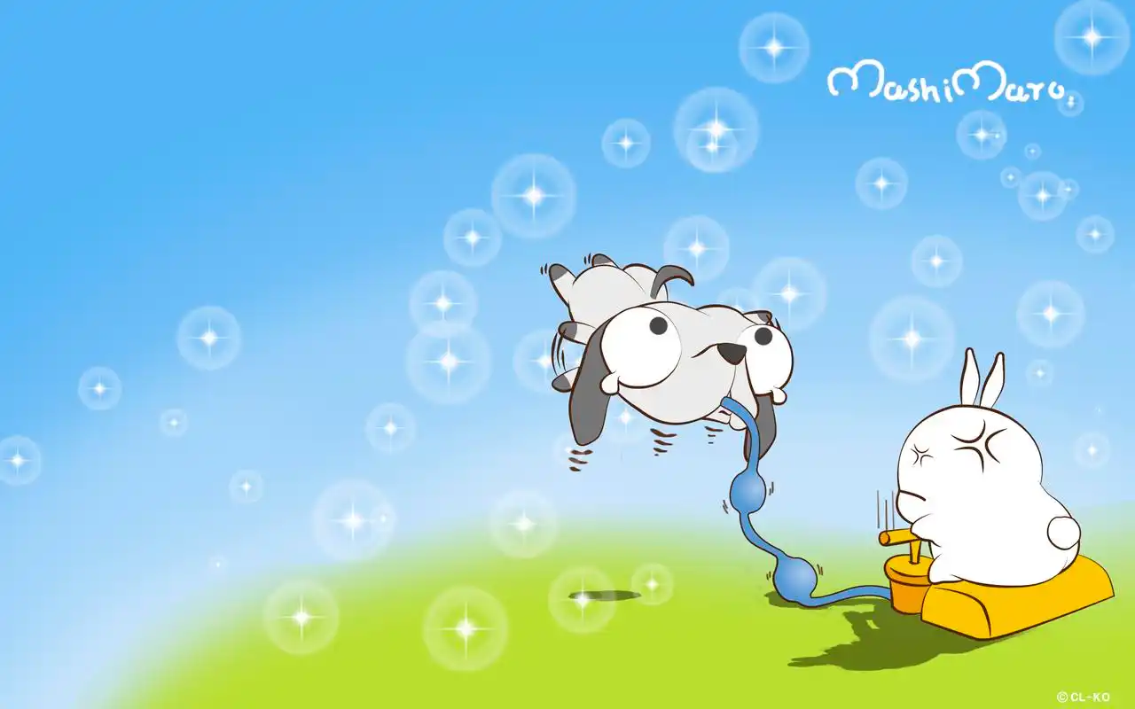 可爱卡通形象流氓兔搞笑表情桌面壁纸高清 第一辑