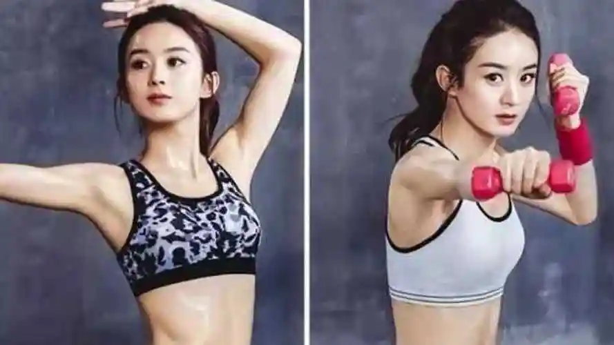 赵丽颖晒健身照秀肌肉线!腰伤已恢复如初,离不开冯绍峰的体贴_腾讯视