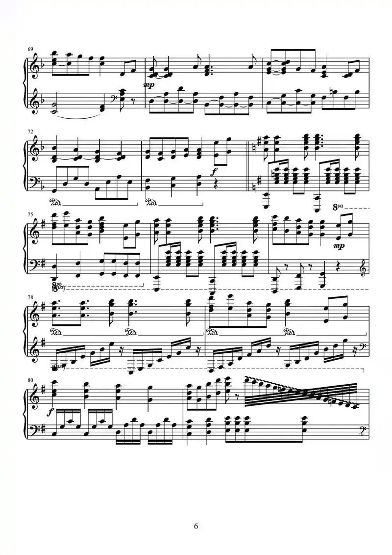 钢琴曲千本樱琴谱 - 抖音搜索