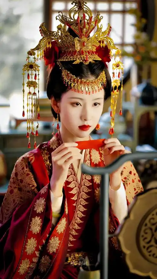 明星妆容大赏#【女演员古装大婚妆造】除了今年热播古偶的大婚妆造