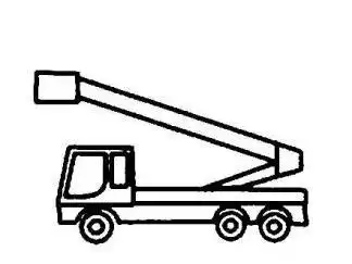 送救援物资的卡车简笔画