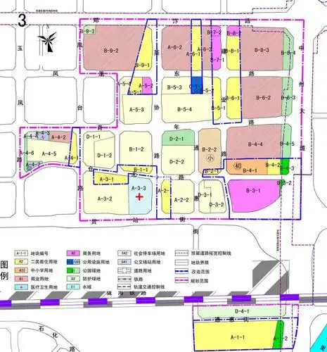 规划公示图 郑州市金水区王庄村城中村改造控制性详细规划(修改)3