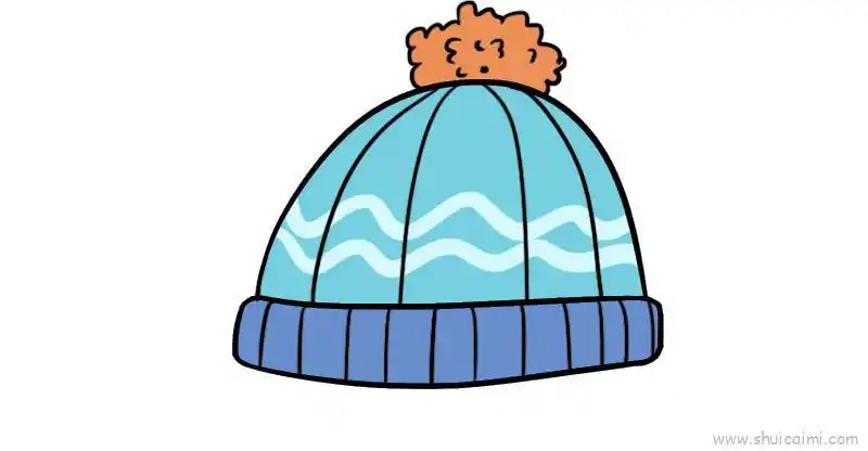 针织帽子儿童画怎么画针织帽子简笔画好看