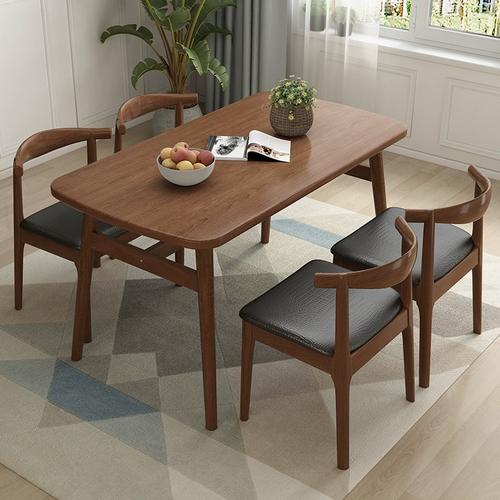 定做餐桌家用小户型现代简约长方形快餐奶茶店餐桌椅餐饮商用吃饭