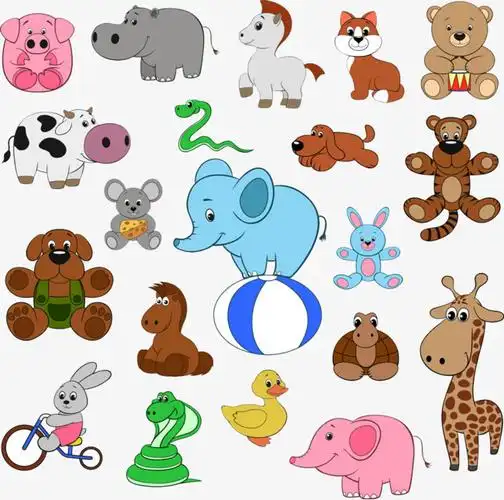 森林可爱动物拼图