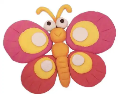 蝴蝶粘土制作图片步骤儿童简单diy手工