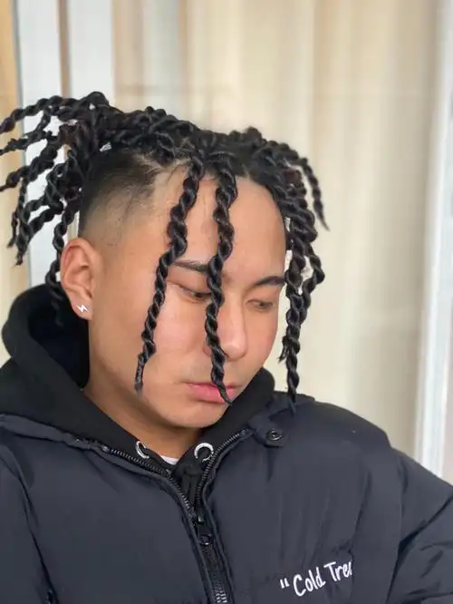 男士编发扭博辫