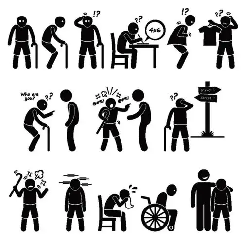 黑色小人生活人物矢量素材图片