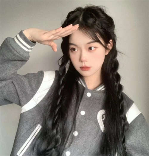 人气长发半编发 优雅仙气不挑人_长发发型 - 美发站