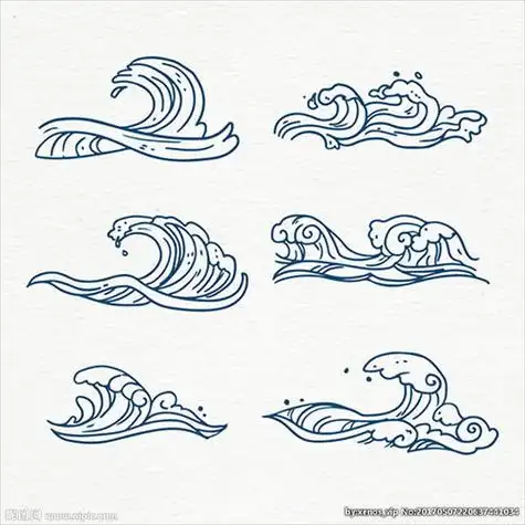 一大片海浪简笔画手绘搜狗图片搜索