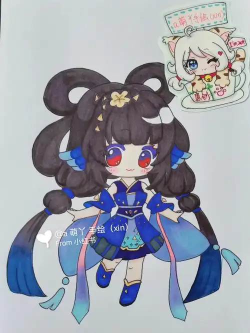 迷你世界莺初画画的日常手绘儿童简笔画教程