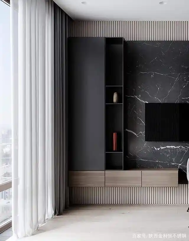 不锈钢电视墙壁龛