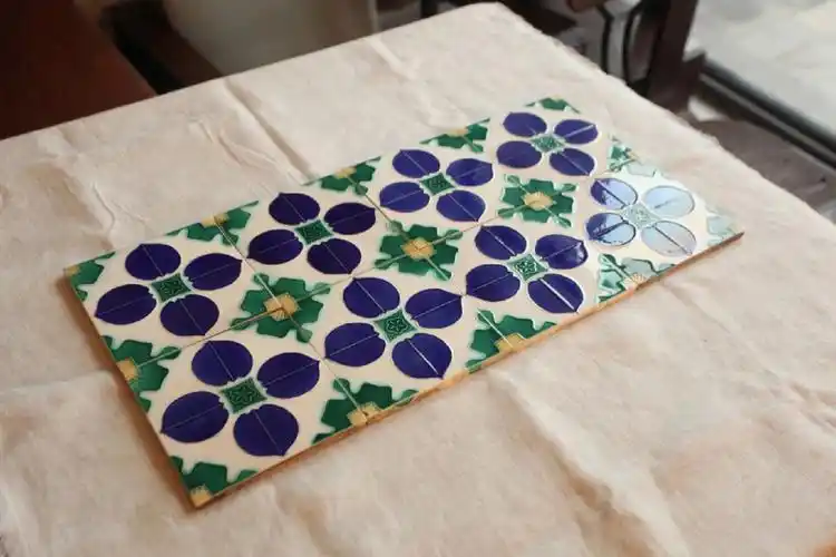 1930年代日本制日式花纹珐琅砖67