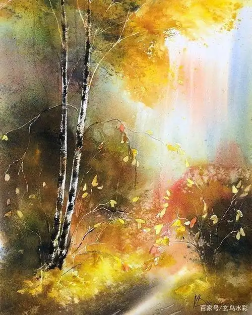 超仙气的治愈系水彩画,看完感觉世界都温柔了