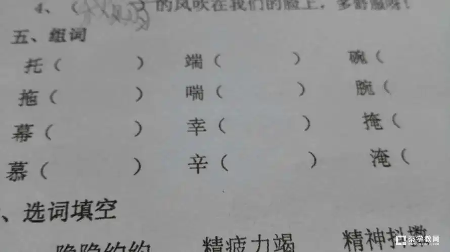 用与字组词的所有词语大全