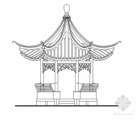 八角亭施工详图