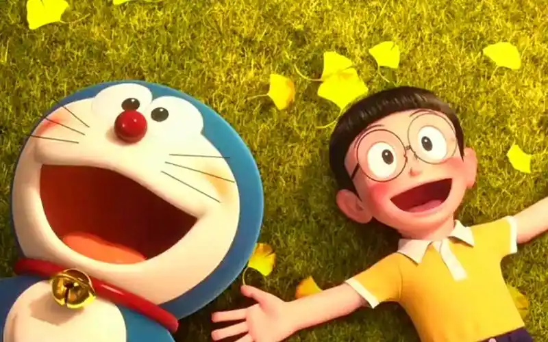 "哆啦a梦要离开了,大雄特别伤心.