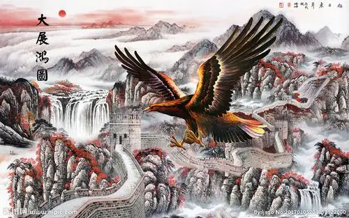 大展宏图背景墙图片