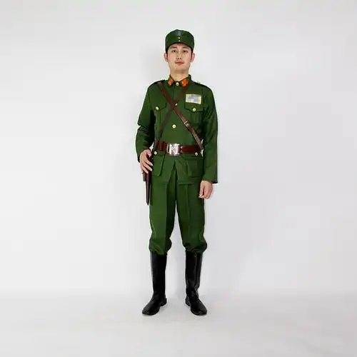 新款民国军官服国民党服男女特务演出服军装话剧舞台表演服装租赁
