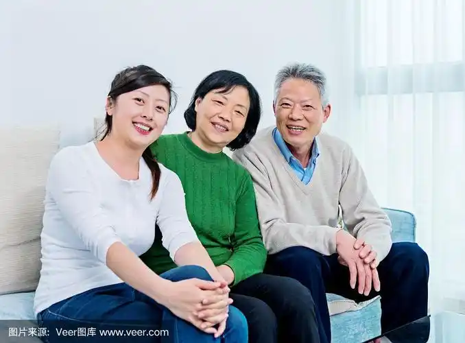 女儿与年迈的父母