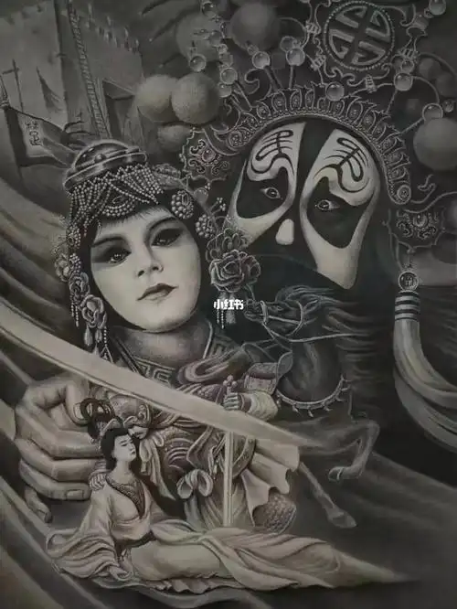 精品手稿 ·鲤鱼跃龙门/*霸王别姬* 67##大同纹身铭門刺客