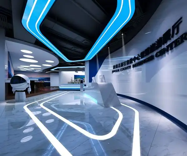 科技感展览馆装修设计效果图片 260平米展览馆装修图片 现代风格