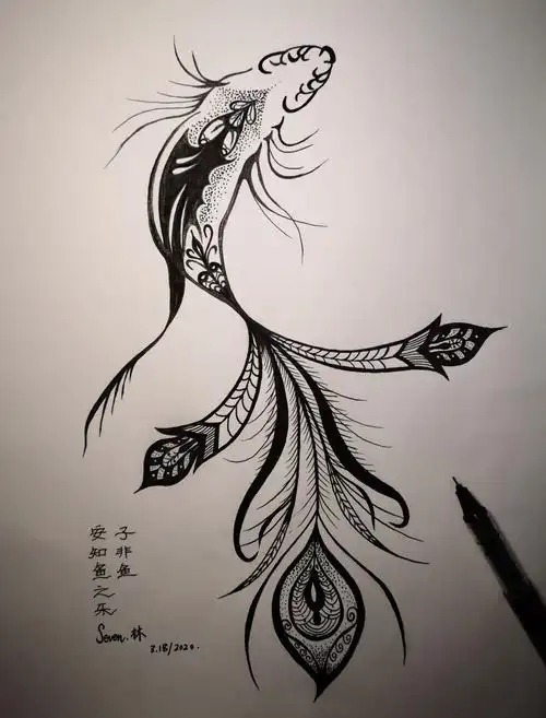 很喜欢黑白线描,刚开始学习;临摹前辈们的画儿,多包涵.