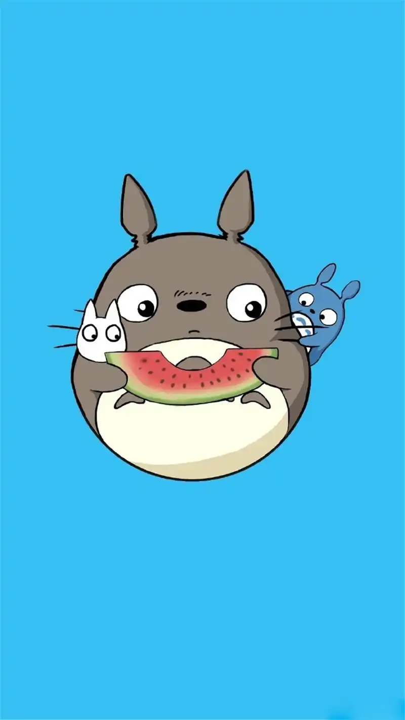 可爱的龙猫高清手机壁纸