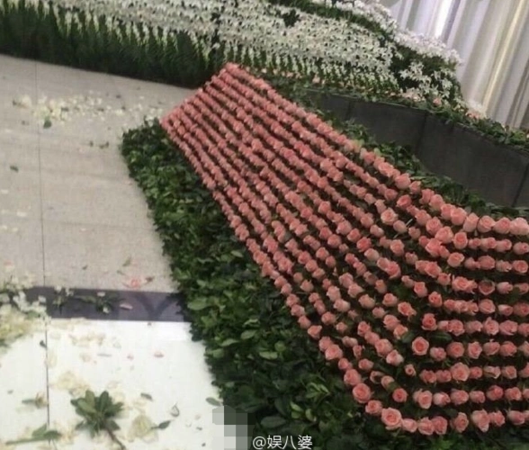 乔任梁追悼会现场.