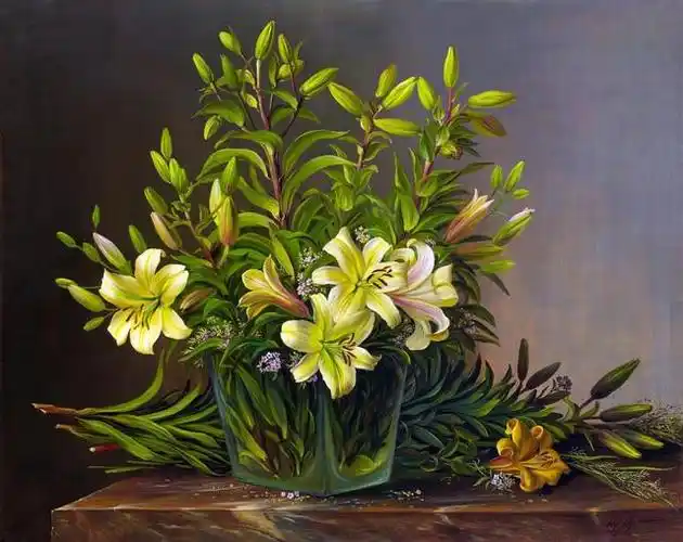 静物花卉油画欣赏