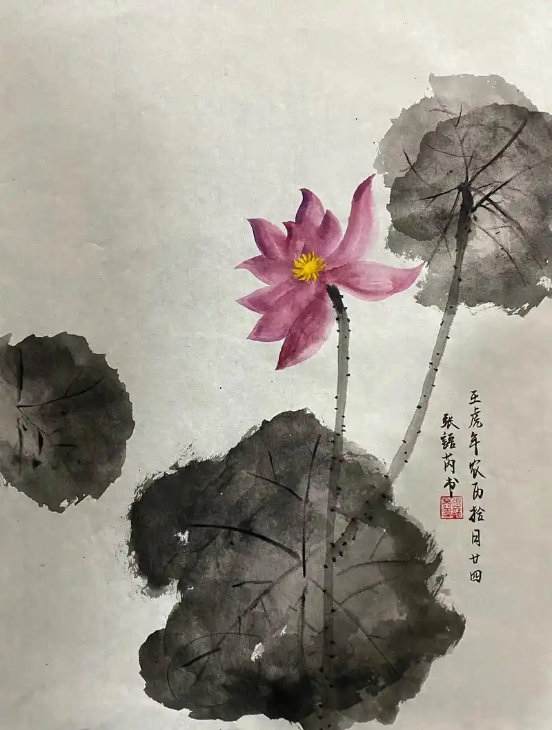 出淤泥而不染 濯清涟而不妖#国画 #水墨 #画画 #国风 # - 抖音