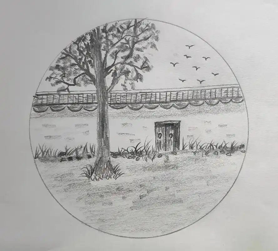 一支铅笔书写乡村风情画卷……#感受大自然的气息和美景 #让喜 - 抖音