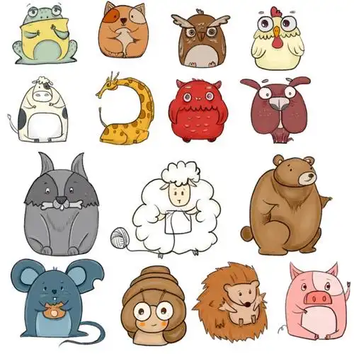 简笔画可爱的小动物