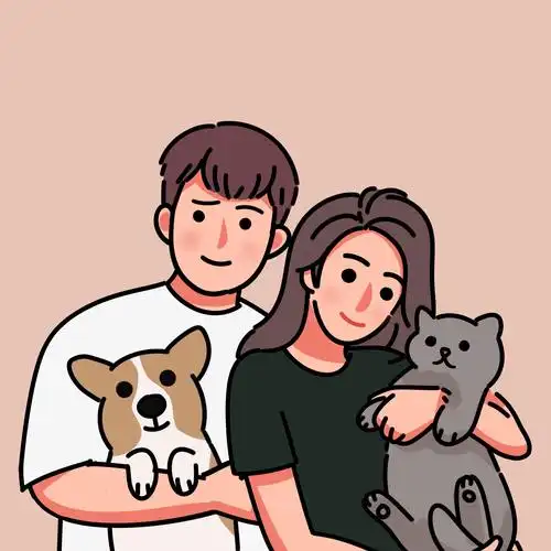 头像定制画像手绘情侣照片微信卡通真人形象设计手绘真人漫画