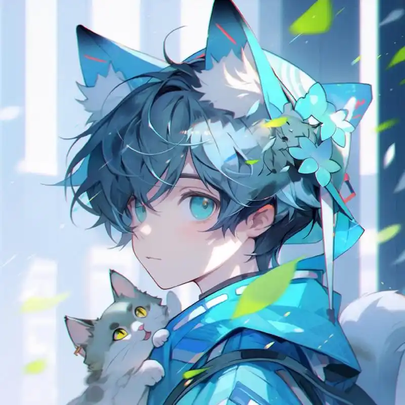 正太# #动漫男头# #男生头像# #正太音# #二次元# #头像# #猫耳