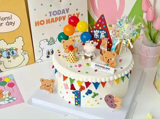 牛宝宝周岁蛋糕