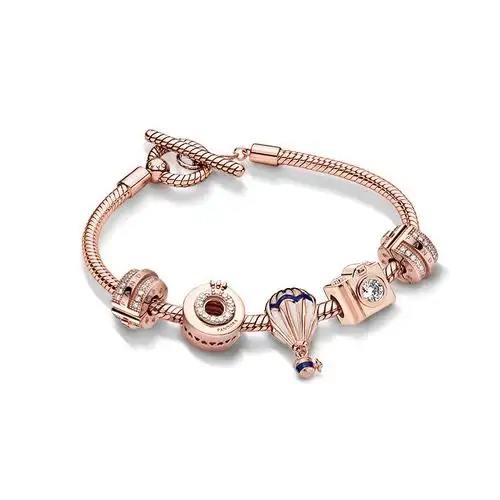 pandora潘多拉官网玫瑰金浪漫之旅zt0823手链套装礼物