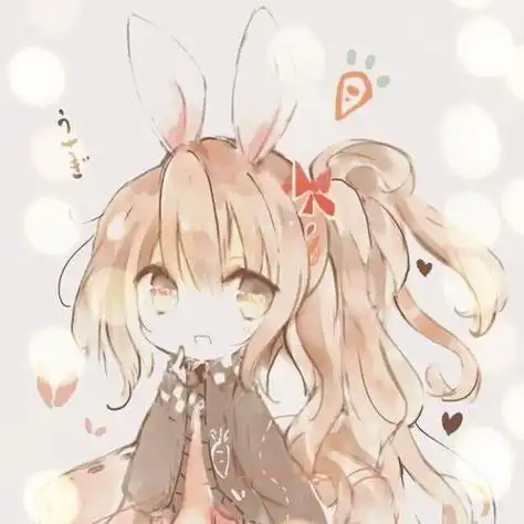 兔子二次元女生头像高清头像