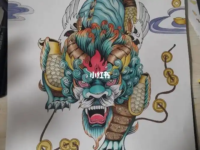 貔貅马克笔手绘手绘