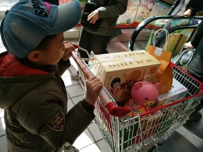 超市购物,满载而归