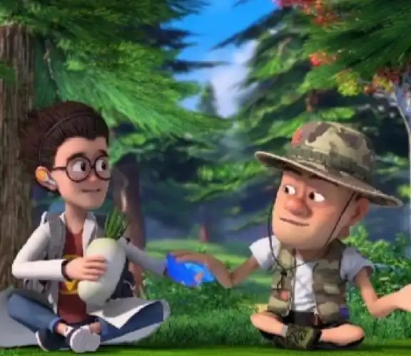 当天才威见到十年前的光头强时2