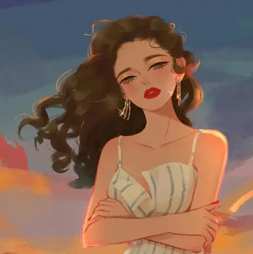 冷酷绝美手绘头像高清唯美手绘头像女生气质男生简约头像手绘