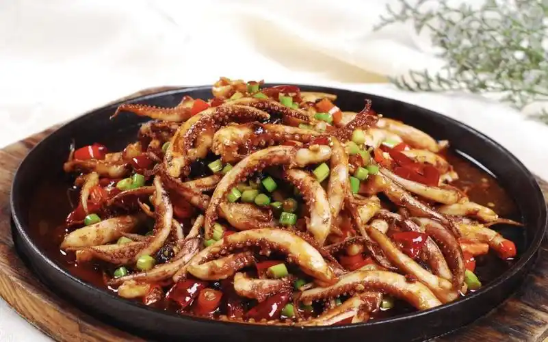 铁板鱿鱼图片