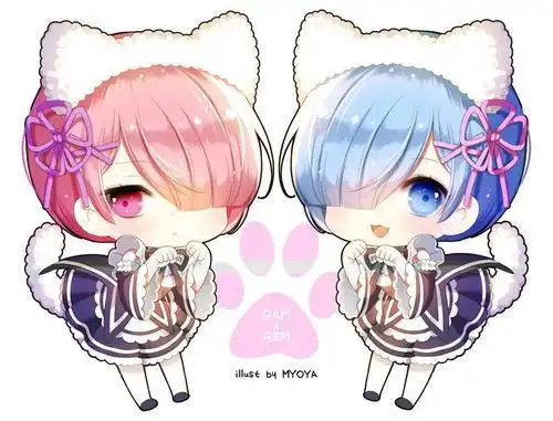 拉姆的q版简笔画