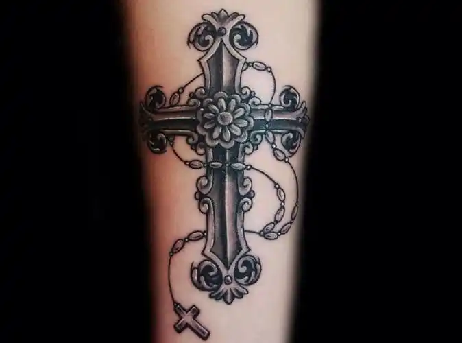 精选5款十字架纹身图案