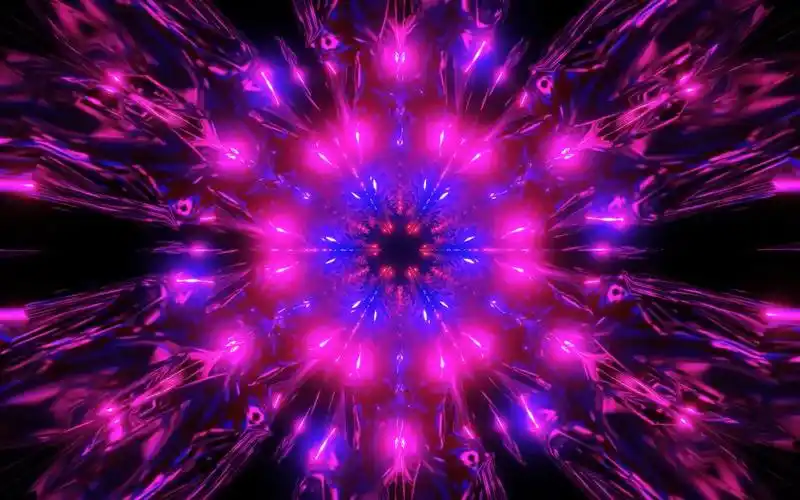 4k画质3d炫彩灯光线条动感背景酒吧夜店舞台演出led屏幕背景v视频素材